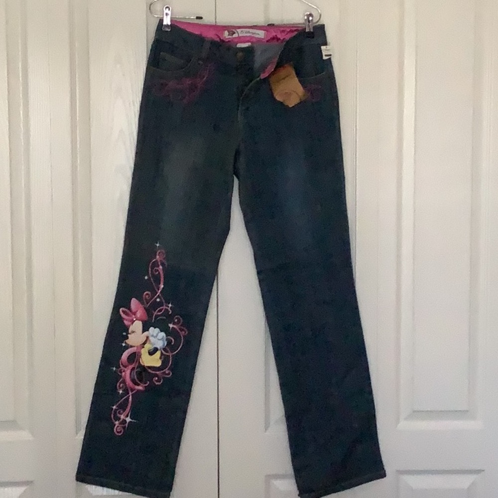 Disney Minnie Mouse Embroidered Jeans
